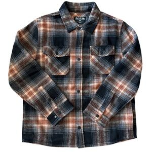 NWT Men’s soft brushed plaid flannel shirt outdoor fall layering button-up Med
